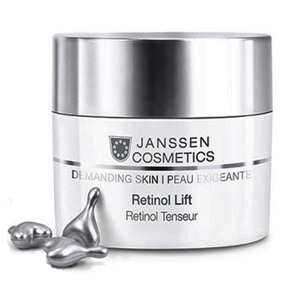 Картинка Janssen Cosmetics Retinol Lift Demanding Skin капсулы для лица с ретинолом для разглаживания морщин 50 шт. в магазине МИР КАПСУЛ